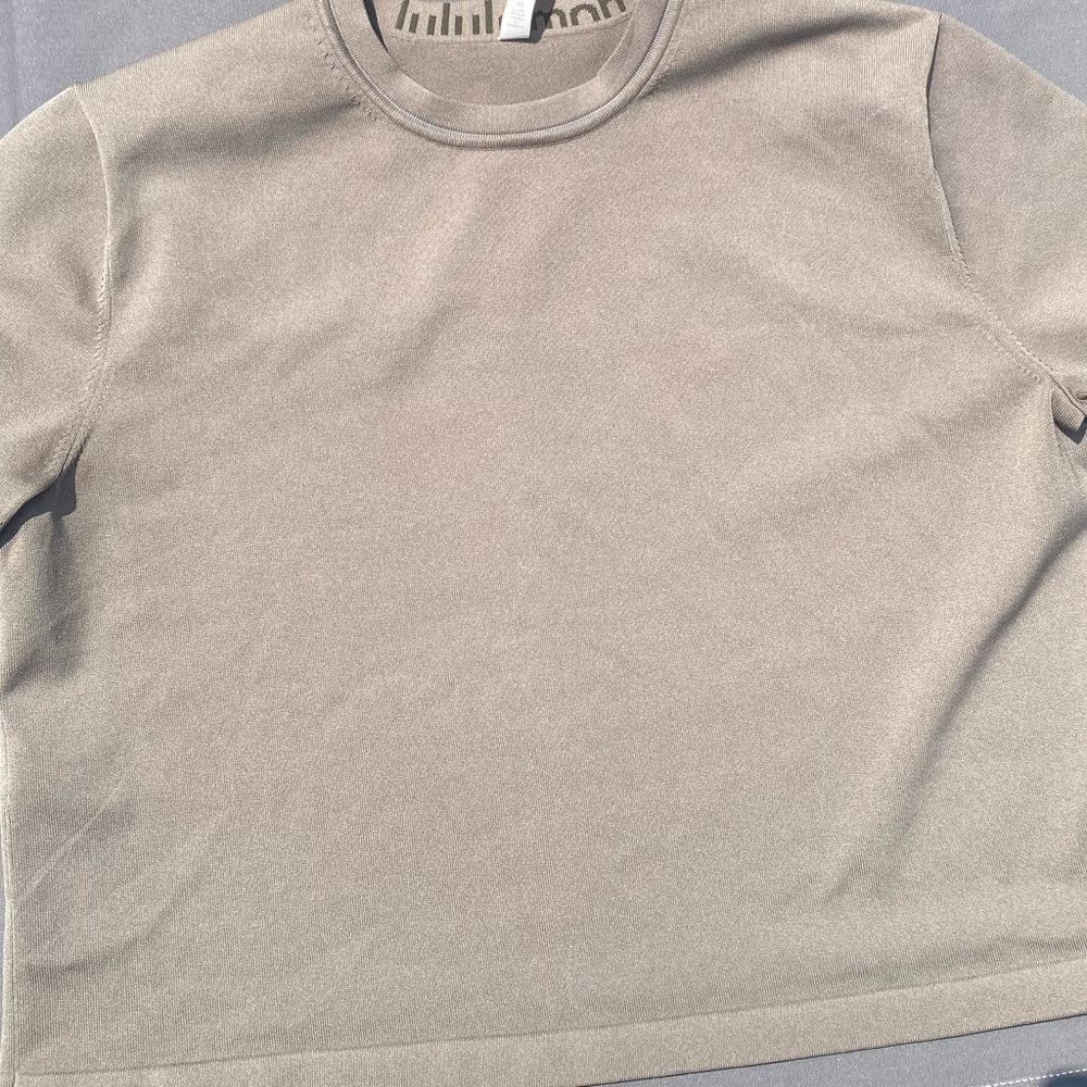 lululemon athletica Tan Crop Top